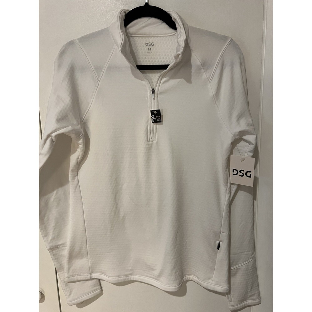 DSG Run Grid 1/4 Zip Gray Size Medium L/S‎ Lightweight Pullover Womens Cold Gear